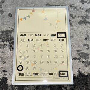 Ore’ originals never ending magnetic wall desk calendar